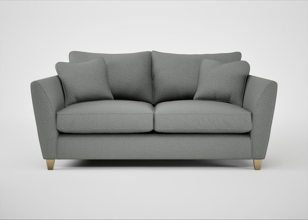 Torino 3 Seater Sofa Boucle Steel / Natural