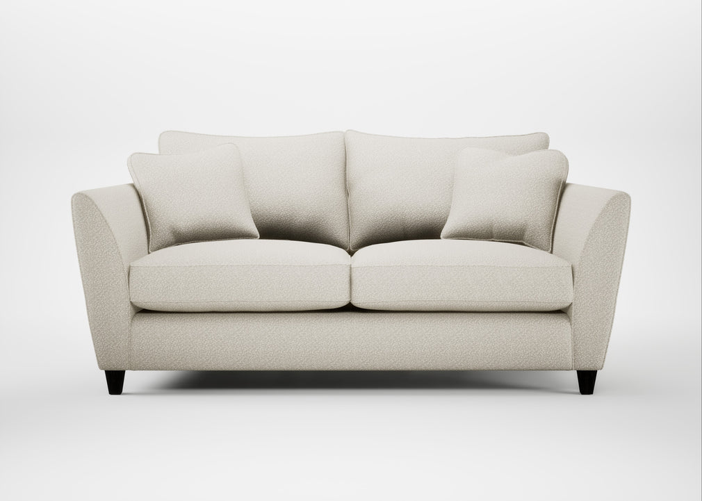 Torino 3 Seater Sofa Chunky Boucle Ecru / Black