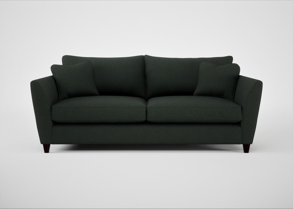 Torino 4 Seater Sofa Boucle Fern / Black