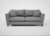 Torino 4 Seater Sofa Boucle Steel / Black