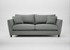 Torino 4 Seater Sofa Boucle Steel / Walnut Stained