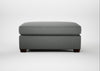 Torino Footstool Boucle Steel / Walnut Stained