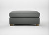 Torino Footstool Boucle Steel / Natural