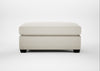 Torino Footstool Chunky Boucle Ecru / Black