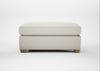 Torino Footstool Chunky Boucle Ecru / Natural