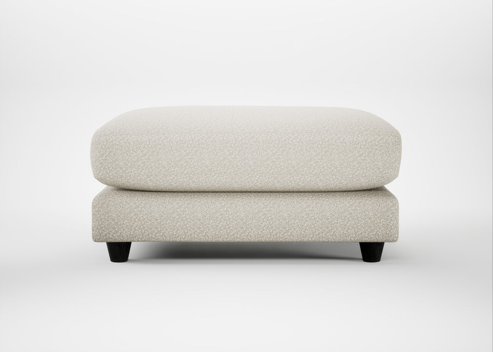 Snooze Footstool Chunky Boucle Ecru
