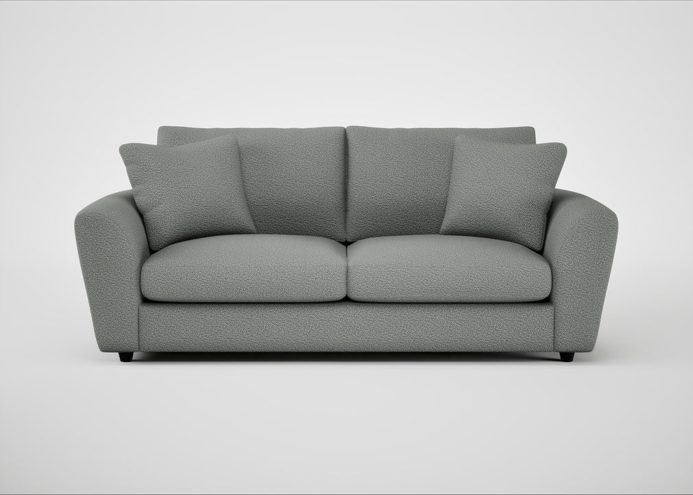 Snooze 4 Seater Sofa Boucle Steel