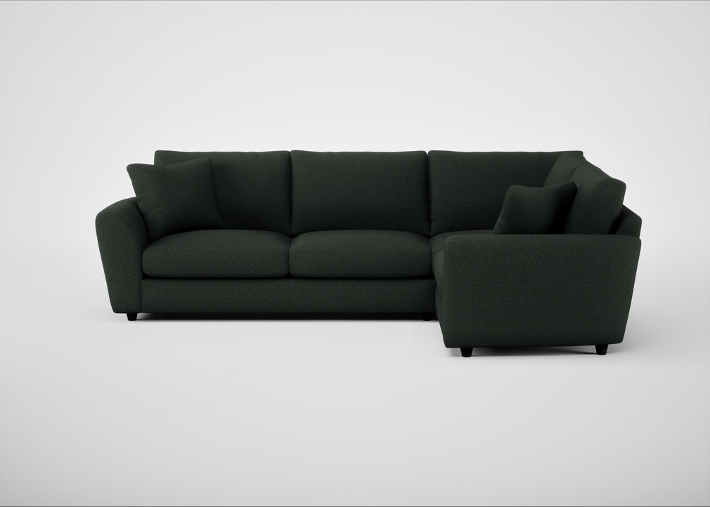 Snooze Right Hand Facing Corner Sofa Boucle Fern