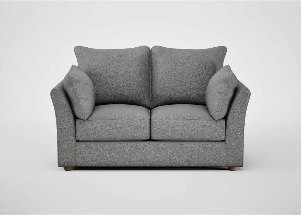 Tailor 2 Seater Sofa Boucle Steel / Natural