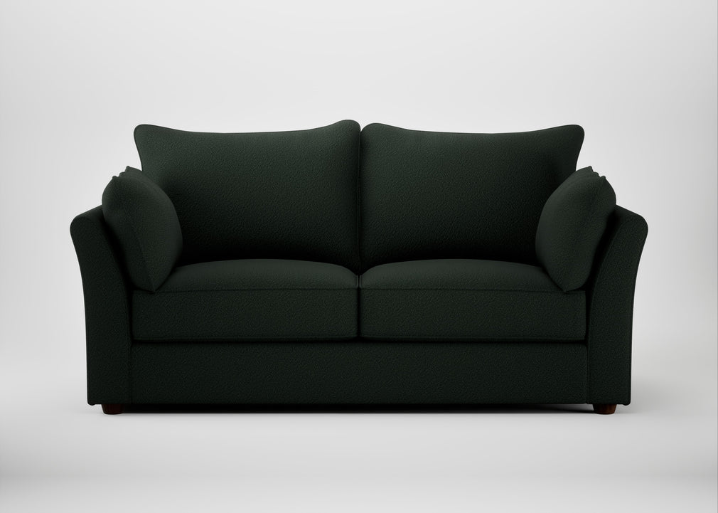 Tailor 3 Seater Sofa Boucle Fern / Walnut Stained