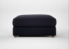 Tailor Square Footstool Boucle Indigo / Natural
