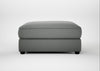 Tailor Square Footstool Boucle Steel / Black
