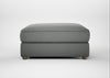 Tailor Square Footstool Boucle Steel / Natural