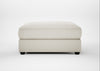 Tailor Square Footstool Chunky Boucle Ecru / Black