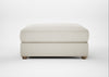 Tailor Square Footstool Chunky Boucle Ecru / Natural