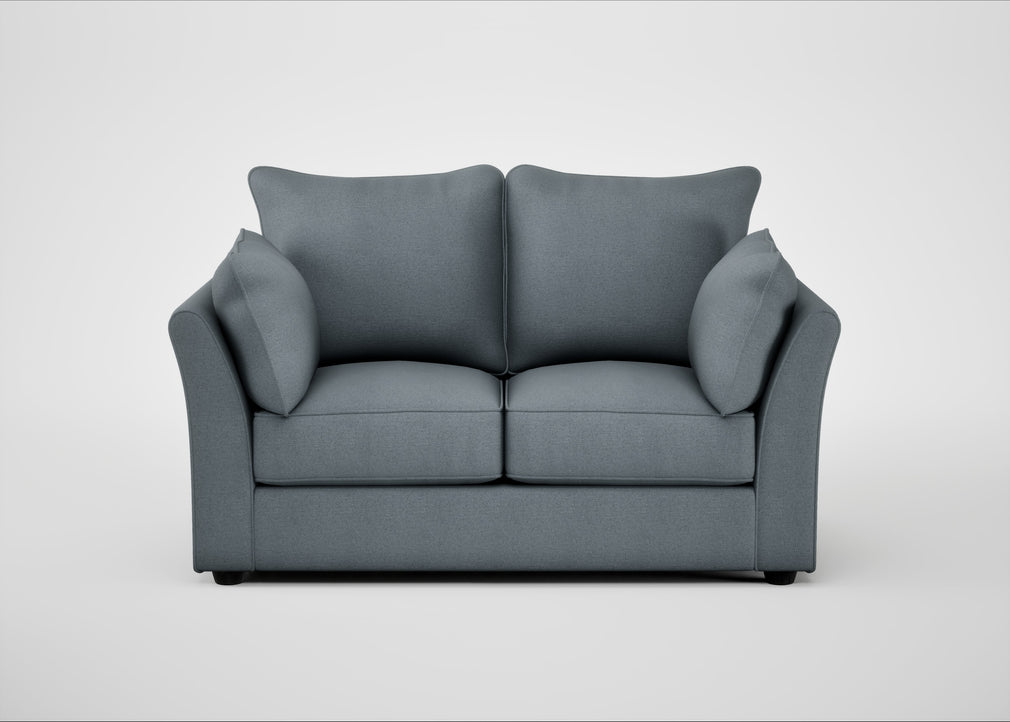 Tailor 2 Seater Sofa Capelo Linen-Cotton Mineral / Black