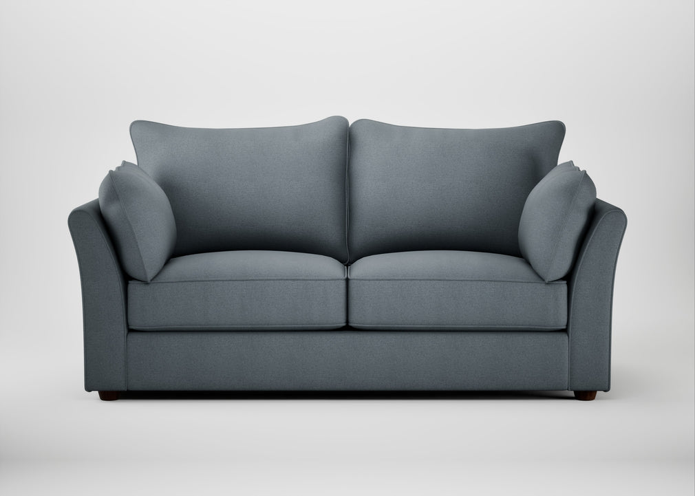 Tailor 3 Seater Sofa Capelo Linen-Cotton Mineral / Walnut Stained