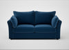 Tailor 3 Seater Sofa Cotton Velvet Petrol / Black