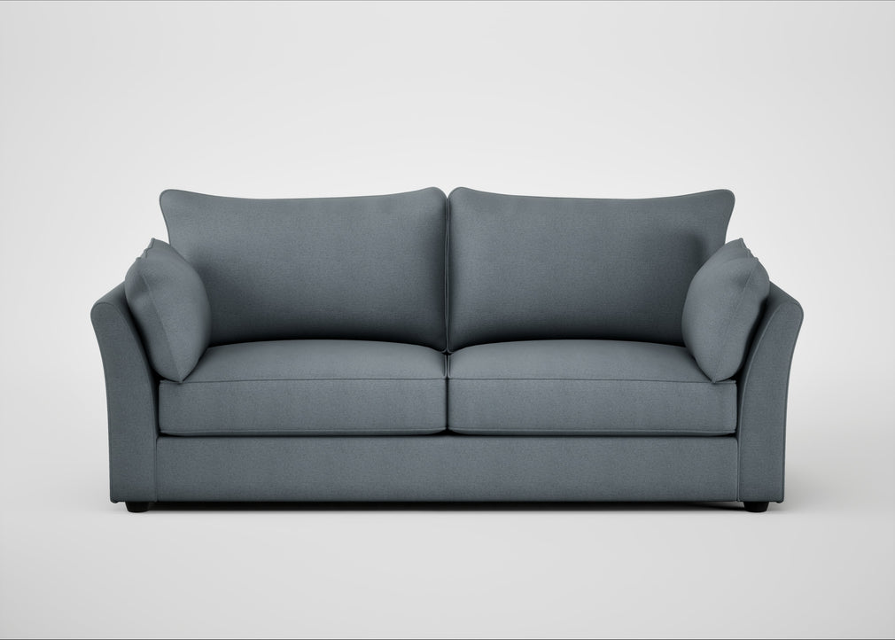 Tailor 4 Seater Sofa Capelo Linen-Cotton Mineral / Black