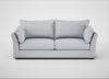 Tailor 4 Seater Sofa Broad Weave Tin / Black