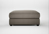Tailor Square Footstool Broad Weave Pebble / Black