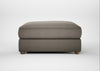 Tailor Square Footstool Broad Weave Pebble / Natural