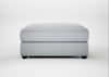 Tailor Square Footstool Broad Weave Tin / Black