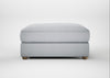 Tailor Square Footstool Broad Weave Tin / Natural