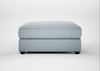 Tailor Square Footstool Capelo Linen-Cotton Sea Shanty / Black