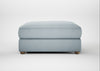 Tailor Square Footstool Capelo Linen-Cotton Sea Shanty / Natural