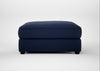 Tailor Square Footstool Melton Wool New Navy / Black