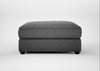 Tailor Square Footstool Melton Wool Shale / Black