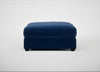 Tailor Square Footstool Cotton Velvet Midnight / Black