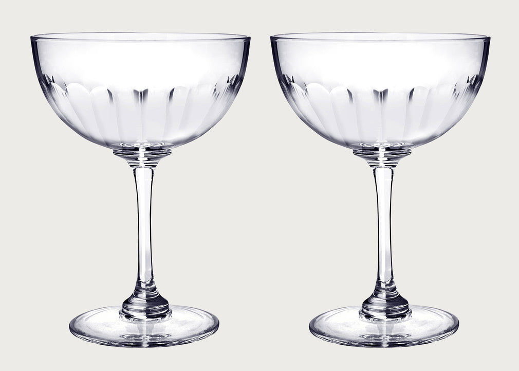 Champagne Saucers Lens Set of 2