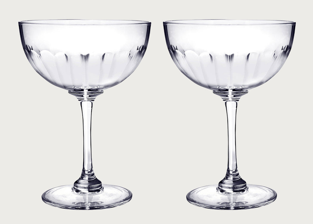 Champagne Saucers Lens Set of 2