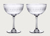 Champagne Saucers Ovals Set of 2