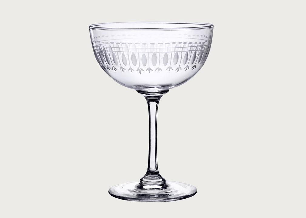 Champagne Saucers Ovals Set of 2
