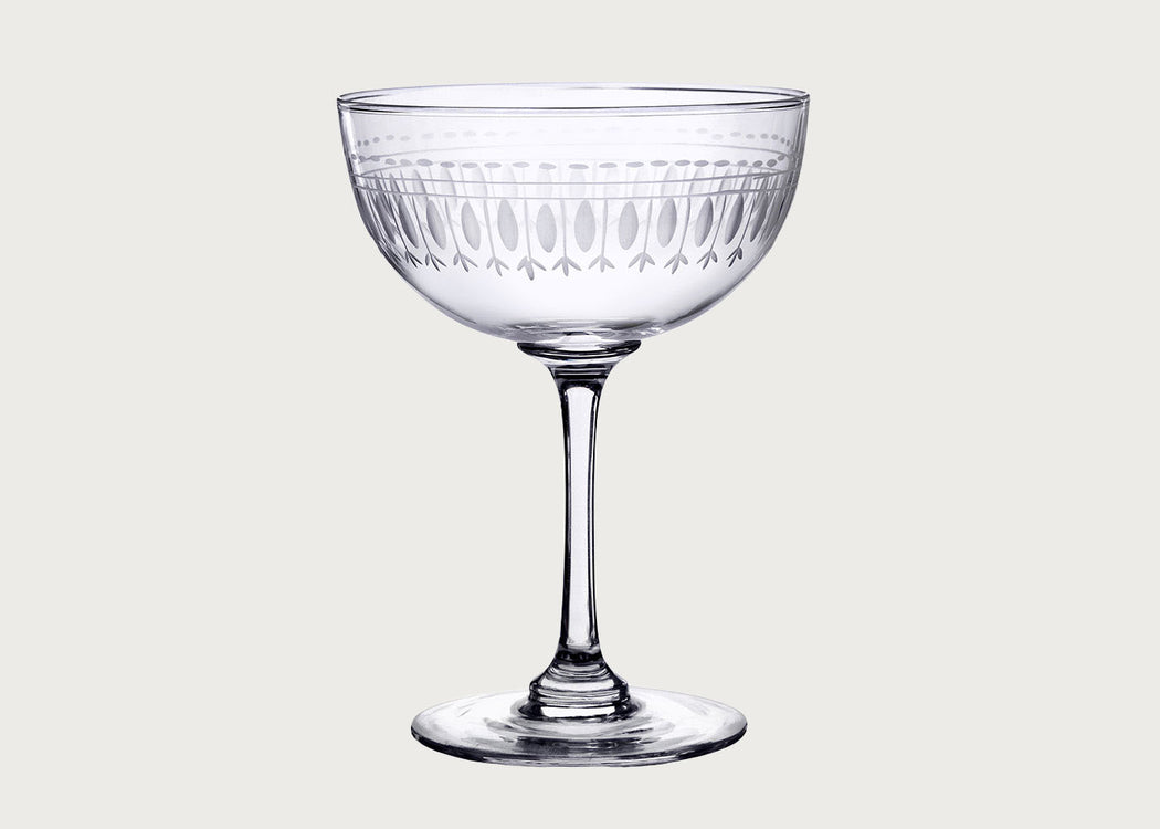 Champagne Saucers Ovals Set of 2