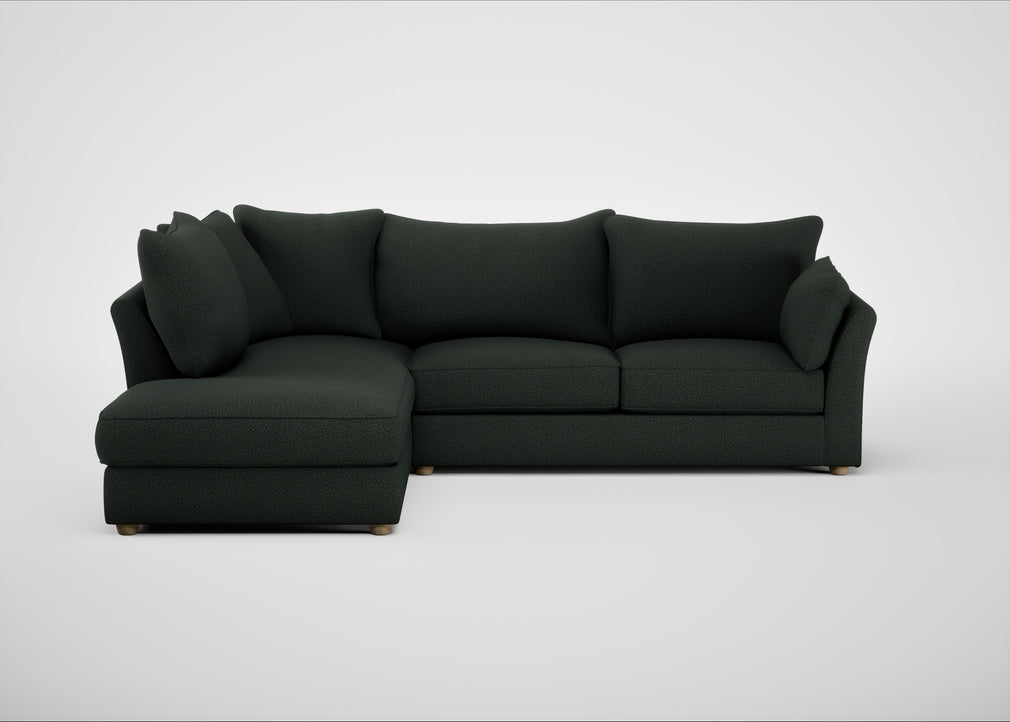 Tailor Left Hand Facing Corner Sofa Boucle Fern / Natural