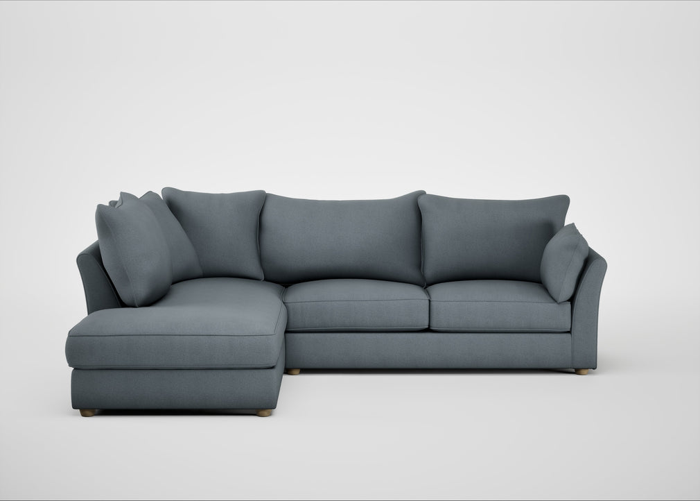 Tailor Left Hand Facing Corner Sofa Capelo Linen-Cotton Mineral / Natural