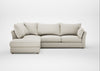 Tailor Left Hand Facing Corner Sofa Chunky Boucle Ecru / Natural