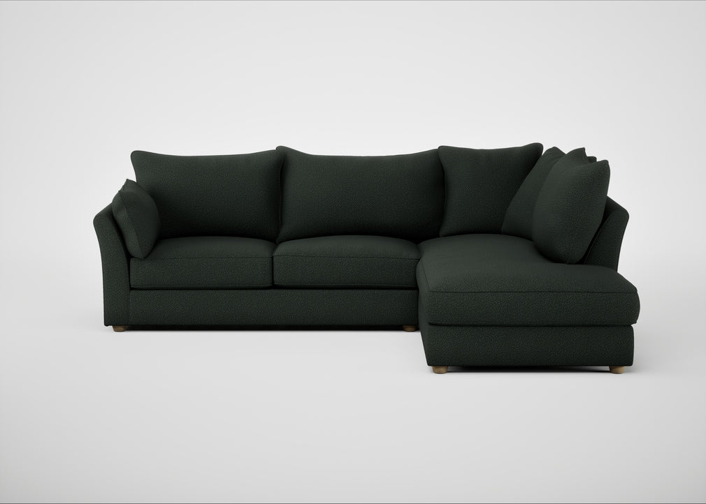 Tailor Right Hand Facing Corner Sofa Boucle Fern / Natural