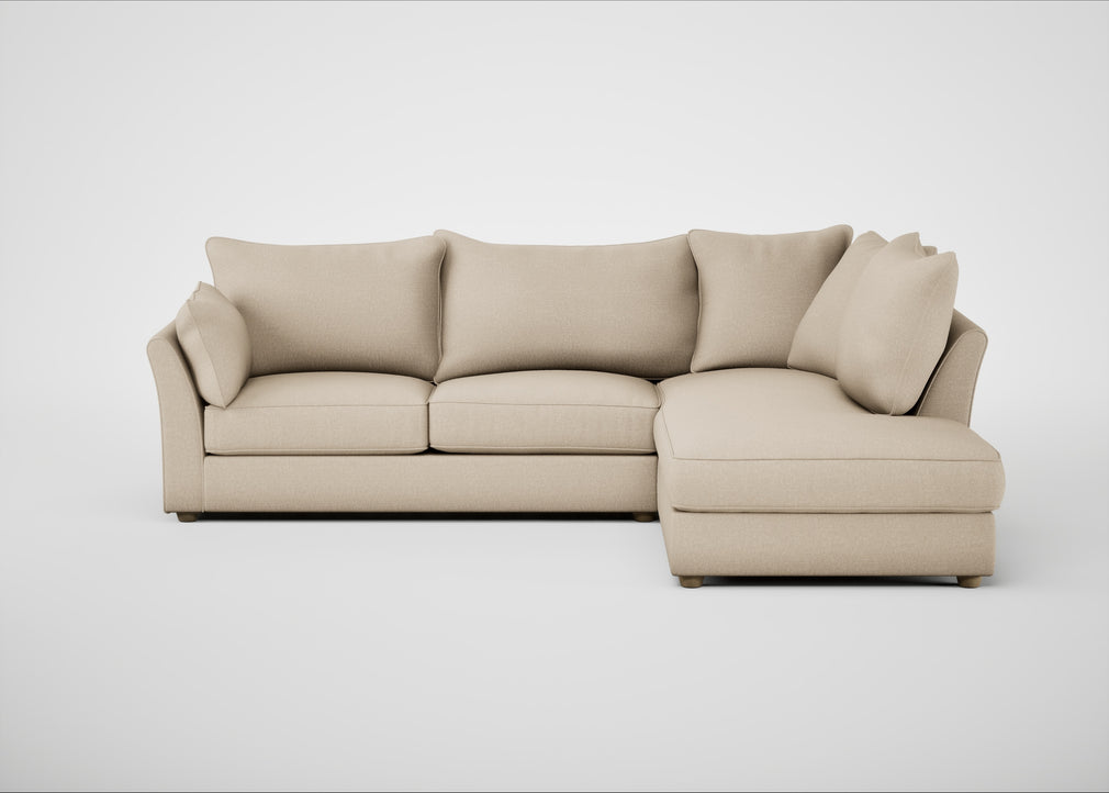 Tailor Right Hand Facing Corner Sofa Brushed Cotton Oat / Natural