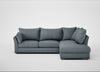 Tailor Right Hand Facing Corner Sofa Capelo Linen-Cotton Mineral / Natural