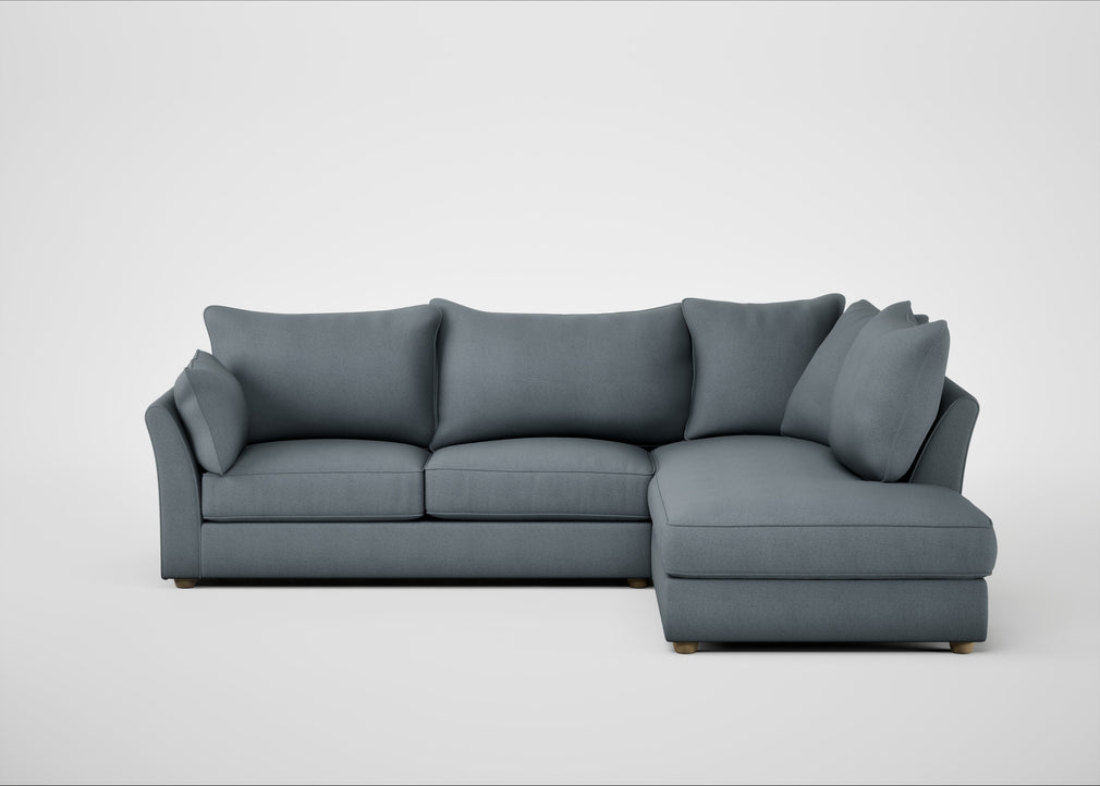 Tailor Right Hand Facing Corner Sofa Capelo Linen-Cotton Mineral / Natural