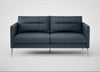 Altamura 2 Seater Sofa Old England Leather Blue / Stainless Steel