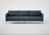 Altamura 4 Seater Sofa Old England Leather Blue / Stainless Steel