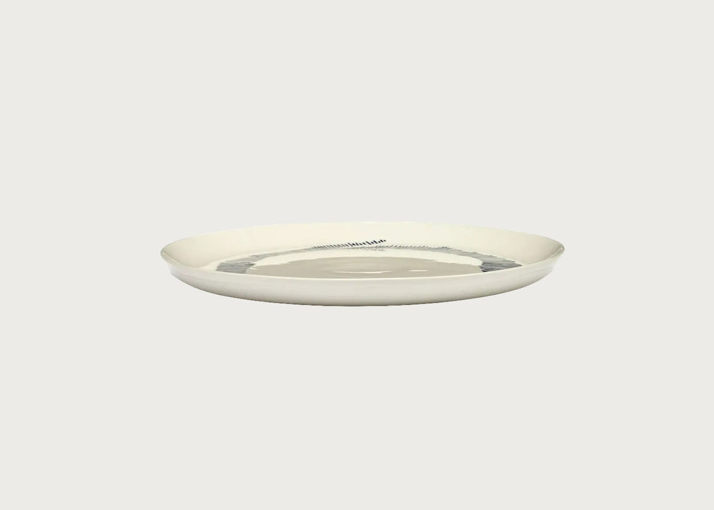 Ottolenghi Feast Swirl Plate White and Blue Large Set of 2