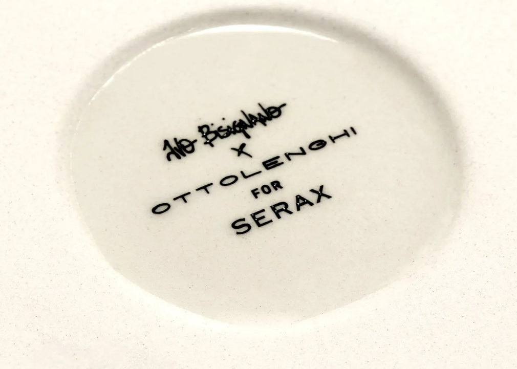 Ottolenghi Feast Swirl Plate White and Blue Large Set of 2