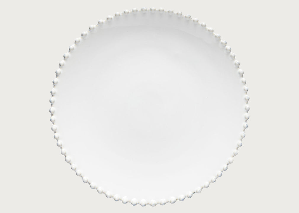 Pearl White Dinner Plate